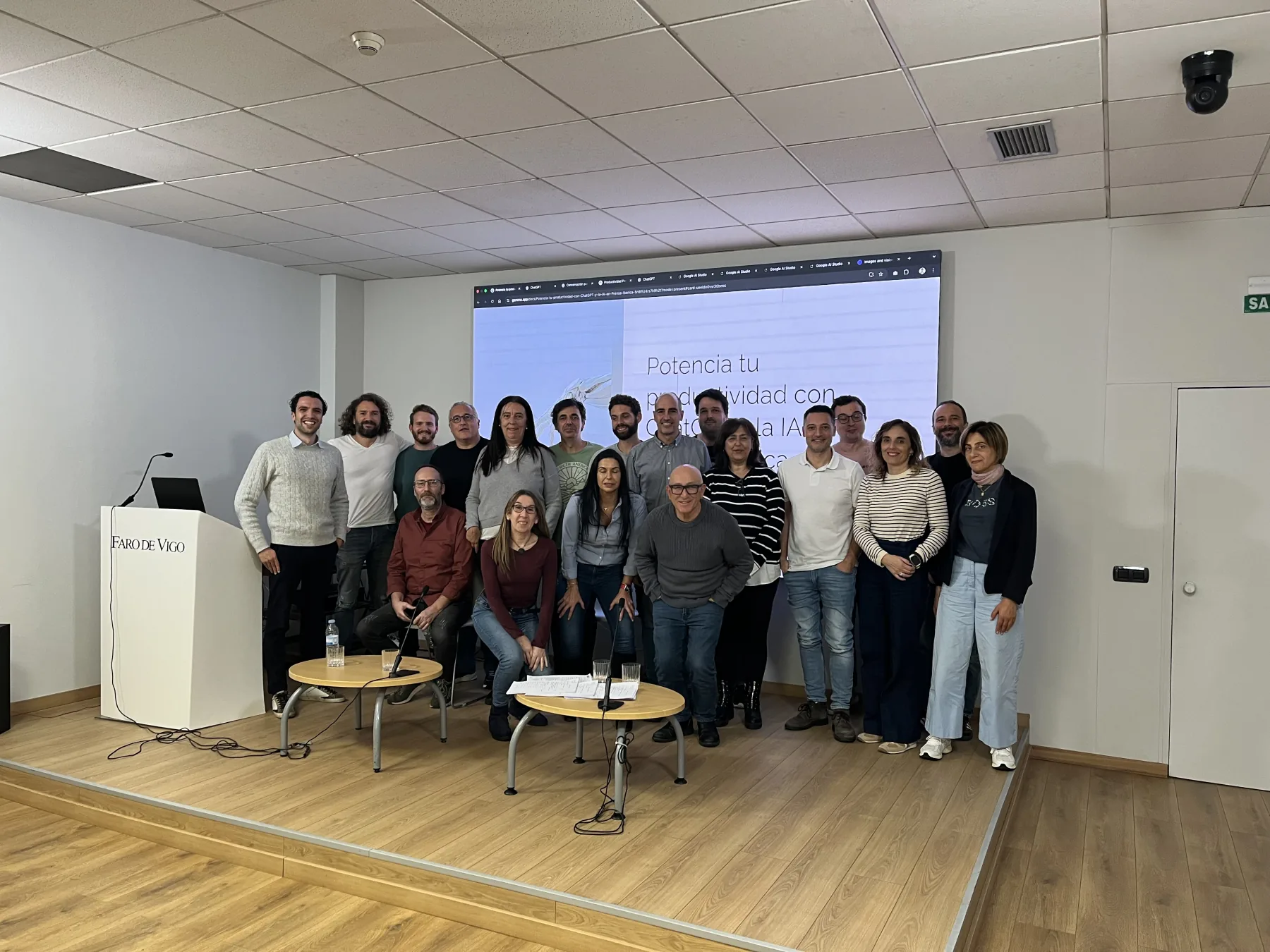 Formación de inteligencia artificial en las instalaciones de Faro de Vigo
